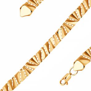 Золотой браслет ЮЗ Корона К1-FBLK 130 фото